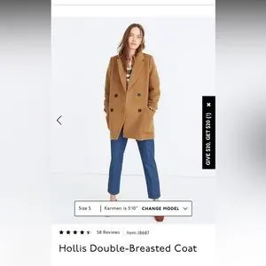 Madewell Jackets Coats Madewell Hollis Doublebreasted Coat Poshmark